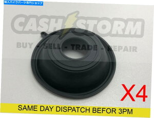 Carburetor 4 X川崎ZZR 1100 ZX1100D 1993-2001炭水化物キャブレターダイアフラム修理キット 4 X Kawasaki ZZR 1100 ZX1100D 1993-2001 Carb Carburettor Diaphragm Repair Kit