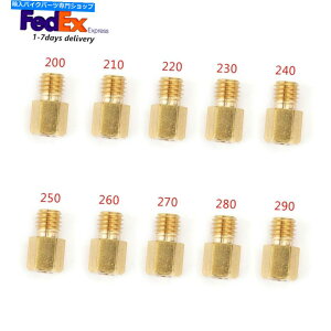 Carburetor ~Nj10pcs hex^CṽCWFbgVM/TM/TMXLu^[200-290 220 250 H2 H2 10PCS Hex Type Main Jets For MIKUNI VM/TM/TMX Carburetor 200-290 220 250 H2 H2
