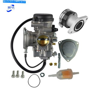 Carburetor }nrbOxA250 YFM250B 2007-2009u[C̐VLu^[ƋzC}jz[h New Carburetor & Intake Manifold For Yamaha Big Bear 250 YFM250B 2007-2009 Bruin