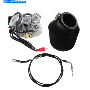 Carburetor 24mmLu^[ + GY6̂߂̃XbgP[u125cc 150ccXN[^[ATV GO KART QUAD 24mm Carburetor + Throttle Cable For GY6 125cc 150cc Scooter ATV Go Kart Quad