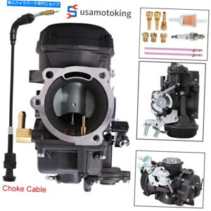 Carburetor cCJLu^[J[u`[NP[un[[_CiChOChX[p[OCh Twin Cam Carburetor Carb & Choke Cable For Harley Dyna Wide Glide Super Glide