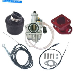 Carburetor Predator 212cc 196cc Mikuni CT200U�p��2�̃X���b�g���P�[�u���t��VM22�L���u���^�[�L�b�g VM22 Carburetor Kit with 2 Throttle Cable for Predator 212cc 196cc Mikuni CT200U�y���s�A���i�z