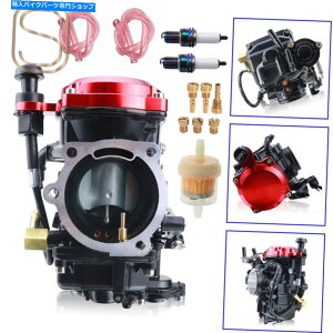Carburetor CV40mmpn[[Davidson Sportster XL1200S XL1200CԂJo[Lu^[p For CV40mm Harley Davidson Sportster XL1200S XL1200C Red Cover Carburetor