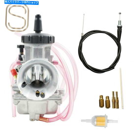 Carburetor Keihin PWK33 33mm交換016-148に適した炭水化物キャブレター/スロットルケーブルフィット Carb Carburetor/Throttle Cable Fit For Keihin PWK33 33mm Replaces 016-148