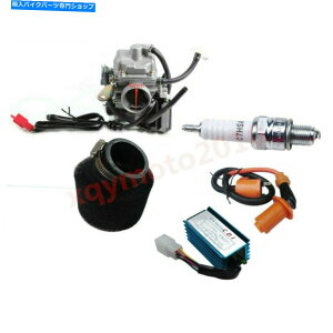 Carburetor 24mmLu^[GAtB^[CDICOjbVRCLbgGY6 150ccXN[^[S[J[g 24mm Carburetor Air filter CDI Ignition Coil kit For GY6 150cc Scooter Go Kart