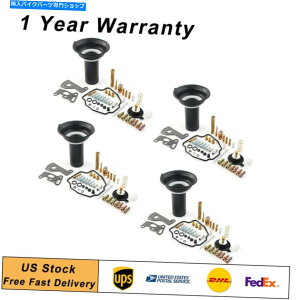 Carburetor in4ZbgV-Max 1200 85-00YLu^[č\zLbgvW[[^[ 4 Sets For Yanaha V-MAX 1200 85-00 Carb Carburetor Rebuild Kits Plunger Motor