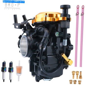 Carburetor CV40mm�L���u���^�[�n�[���[�_�r�b�h�\���w���e�[�W�\�t�g�A�C���_�C�iFXR���[���C�_�[�̂��߂̃S�[���f�� CV40mm Carburetor Golden For Harley-Davidson Heritage Softail Dyna FXR Low Rider�y���s�A���i