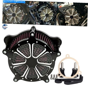 Air Filter n[[M8c[O[hLOOChgCNp̃ubNJbgGAN[i[zCtB^[ Black Cut Air Cleaner Intake Filter For Harley M8 Touring Road King Glide Trike