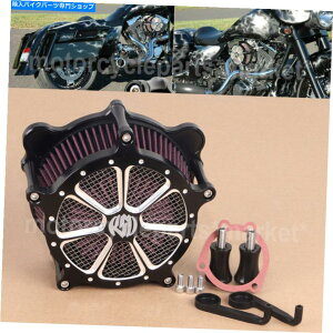 Air Filter �G�A�N���[�i�[�z�C�t�B���^�[�V�X�e���R���g���X�g�n�[���[�\�t�g�C���YFLST�̃x���`�����J�b�g Air Cleaner Intake Filter System Contrast Cut Venturi For Harley Softail FLST�y���s�A���i�z