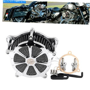 Air Filter n[[M8\tgG[[hLOOChtgXFltrxs̃NRSDGAN[i[tB^[ Chrome RSD Air Cleaner Filter For Harley M8 Softail Road King Glide FLHR FLTRXS