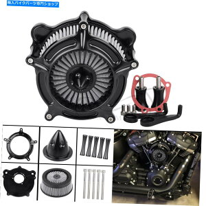 Air Filter n[[_Ci\tgACXvK[efi fxstsiɃtBbgubNGAN[i[Ce[NtB^[tB^[ Black Air Cleaner Intake Filter Fit For Harley Dyna Softail Springer EFI FXSTS