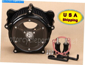 Air Filter n[[\tgACWFXSTiCggĈ߂̃I[ubNGAN[i[tB^[93-15 All Black Air Cleaner Filter For Harley Softail Standard FXST Night Train 93-15