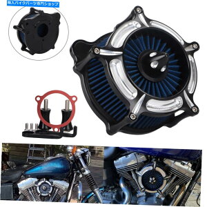 Air Filter �n�[���[�G���N�g���O���C�h�N���V�b�NFLHTC�p�G�A�N���[�i�[�u���[�C���e�[�N�t�B���^�[�V�X�e���L�b�g Air Cleaner Blue Intake Filter System Kit For Harley Electra Glide Classic FLHTC�y���s�A���i�z