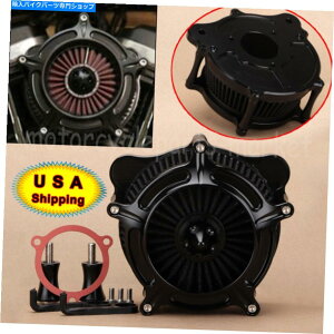 Air Filter n[[c[OXg[gOCh[hLOCVOpGAN[i[Ce[N^[rtB^[ Air Cleaner Intake Turbine Filter For Harley Touring Street Glide Road King CVO