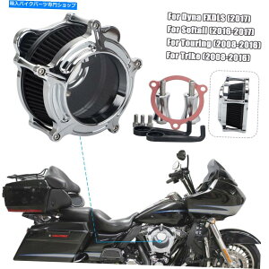 Air Filter n[[Xg[gOChgCNtNXxx̃NGAN[i[ubNCe[NtB^[ Chrome Air Cleaner Black Intake Filter For Harley Street Glide Trike FLHXXX US