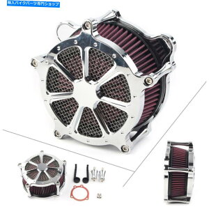 Air Filter n[[uCNAEĝ߂̃GAN[i[zCtB^[fbNXwe[WObhX^CN Air Cleaner Intake Filter For Harley Breakout Deluxe Heritage Grid-Style Chrome