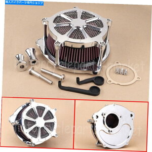 Air Filter n[[GNg[hXg[gOCh\tgAC̃NGAN[i[bhtB^[18-21 Chrome Air Cleaner Red Filter for Harley Electra Road Street Glide Softail 18-21