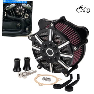 Air Filter n[[GNgXg[ggCOCh08-16 US̃ubNGAN[i[ԋzCtB^[ Black Air Cleaner Red Intake Filter For Harley Electra Street Tri Glide 08-16 US