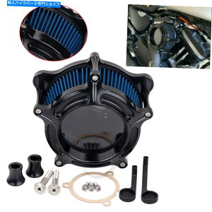 Air Filter �n�[���[M8�\�t�g�G�[���c�[�����O�X�g���[�g�g���C�N�p�G�A�N���[�i�[�u���[�z�C�t�B���^�[ Air Cleaner Blue Intake Filter For Harley M8 Softail Touring Street Glide Trike�y���s�A���i�z