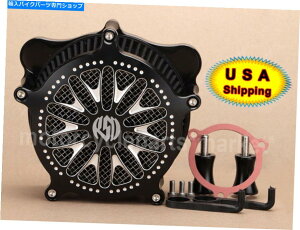 Air Filter BLKJbgRSDGAN[i[zCtB^[n[[c[O[hLO_Ci\tgACp BLK Cut RSD Air Cleaner Intake Filter For Harley Touring Road King Dyna Softail