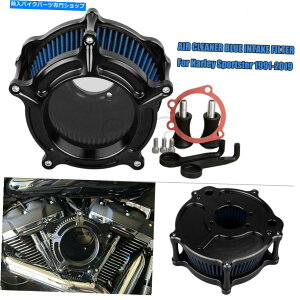 Air Filter n[[X|[cX^[883JX^XL883CpGAN[i[u[Ce[NtB^[VXeLbg Air Cleaner Blue Intake Filter System Kit For Harley Sportster 883 Custom XL883C