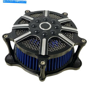 Air Filter n[[GNgXg[g[hOChp̃ubNGAN[i[u[Ce[NtB^[Lbg Black Air Cleaner Blue Intake Filter Kit For Harley Electra Street Road Glide
