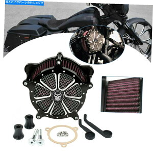 Air Filter n[[M8cA[[hLOpGAN[i[ԋzCtB^[tLbg17-21 Air Cleaner Red Intake Filter Mounting Kit For Harley M8 Touring Road King 17-21