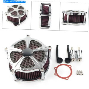 Air Filter n[[_Ci\tgACt@bg{[Cc[OOChFlht flhrNpGAN[i[tB^[ Air Cleaner Filter for Harley Dyna Softail Fatboy Touring Glide FLHT FLHR Chrome