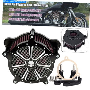 Air Filter n[[cA[[hXg[gGNgOChp̐VGAN[i[ԋzCtB^[ NEW Air Cleaner Red Intake Filter For Harley Touring Road Street Electra Glide