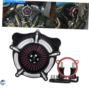 Air Filter CNCJbgn[[cA[OCh[h08-2016pCNCJbg^[rGAN[i[zCtB^[ CNC Cut Turbine Air Cleaner Intake Filter For Harley Touring Glide Road 08-2016