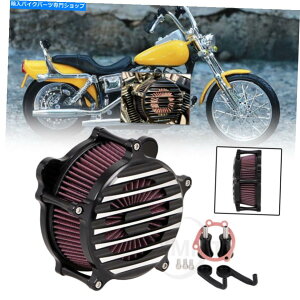 Air Filter n[[_CiiCggCwe[W\tgACp̃XgCvGAN[i[Ce[NtB^[ Stripe Air Cleaner Intake Filter For Harley Dyna Night Train Heritage Softail