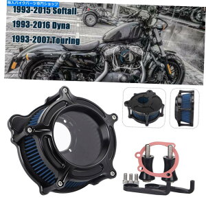 Air Filter �n�[���[�_�C�i�\�t�g�A�C���t�@�b�g�{�[�C�X�g���[�g�O���C�h�p�G�A�N���[�i�[�u���[�C���e�[�N�t�B���^�[�L�b�g Air Cleaner Blue Intake Filter Kit For Harley Dyna Softail Fatboy Street Glide�y��