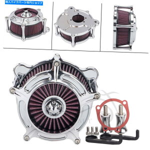 Air Filter n[[_CiGNgOChwe[W\tgACFLSTF̃NGAN[i[tB^[ Chrome Air Cleaner Filter For Harley Dyna Electra Glide Heritage Softail FLSTF