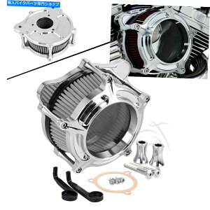 Air Filter NGAN[i[O[Ce[NtB^[n[[c[OGNgOChFltrxɃtBbg Chrome Air Cleaner Gray Intake Filter Fit For Harley Touring Electra Glide FLTRX