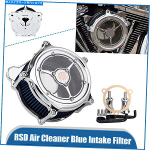 Air Filter HarleyElectra Glide Ultra LimitedpChrome RSDGAN[i[u[zCtB^[ Chrome RSD Air Cleaner Blue Intake Filter For Harley Electra Glide Ultra Limited