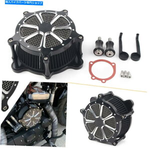 Air Filter n[[\tgAOcA[_CiFXR̂߂̍I[goCA~jEGAtB^[N[i[ Black Motorcycle Aluminum Air Filter Cleaner For Harley Softail Touring Dyna FXR