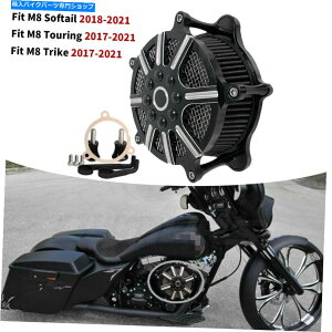 Air Filter n[[t@bg{[CgCXg[gOChp̃ubNGAN[i[zCtB^[tLbg Black Air Cleaner Intake Filter Mounting Kit For Harley Fat Boy Tri Street Glide