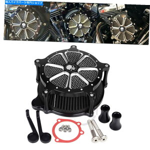Air Filter n[[cA[̃ANZT[tubNGAN[i[tB^[GNg[hOCh Black Air Cleaner Filter with Accessories for Harley Touring Electra Road Glide