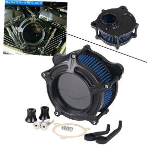 Air Filter �n�[���[�X�g���[�g�O���C�h�X�y�V����Flhxs Flhx�p�̃G�A�N���[�i�[�u���[�C���e�[�N�t�B���^�[�L�b�g Air Cleaner Blue Intake Filter Kit For Harley Street Glide Special FLHXS FLHX�y���s�A���i�z