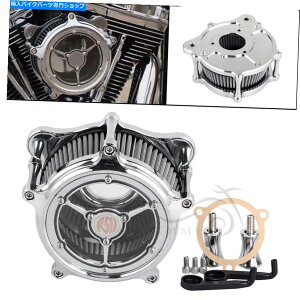 Air Filter Chrome RSDGAN[i[O[Ce[NtB^[Lbgn[[Xg[gOChFlhxɃtBbg Chrome RSD Air Cleaner Grey Intake Filter Kit Fit For Harley Street Glide FLHX