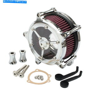Air Filter n[[_CiOCht@bg{[Cc[OOChpCNCNGAN[i[zCtB^[ CNC Chrome Air Cleaner Intake Filter For Harley Dyna Glide Fatboy Touring Glide