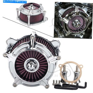 Air Filter n[[[hLOOChFLHR FLTRp̕čNbhCNCGAN[i[zCtB^[tB^[ US Chrome Red CNC Air Cleaner Intake Filter For Harley Road King Glide FLHR FLTR