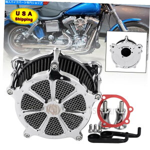 Air Filter RSD Chrome Air Cleaner Intake Filter Kit for Harley Touring Road KingSoftail RSD Chrome Air Cleaner Intake Filter Kit For Harley Touring Road King Softail