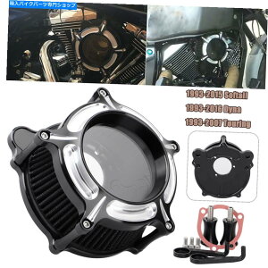Air Filter HarleySoftail Deluxe Efi flstni�p�̃I�[�g�o�C�G�A�N���[�i�[�u���b�N�C���e�[�N�t�B���^�[ Motorcycle Air Cleaner Black Intake Filter For Harley Softail Deluxe EFI FLSTNI�y���s�A���i�z
