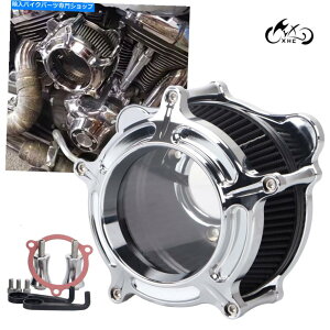 Air Filter n[[Xg[gOChtNX[hLOgCp̃NAGAN[i[ubNCe[NtB^[ Clear Air Cleaner Black Intake Filter For Harley Street Glide FLHX Road King Tri
