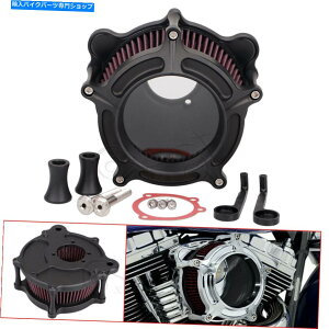 Air Filter }bgubNNAGAN[i[bhCe[NtB^[n[[\tgACXvK[ɃtBbg Matte Black Clear Air Cleaner Red Intake Filter Fit For Harley Softail Springer