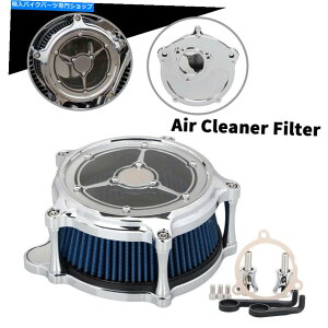 Air Filter Chrome RSDGAN[i[n[[M8cA[[hLOpu[Ce[NtB^[17-21 Chrome RSD Air Cleaner Blue Intake Filter For Harley M8 Touring Road King 17-21