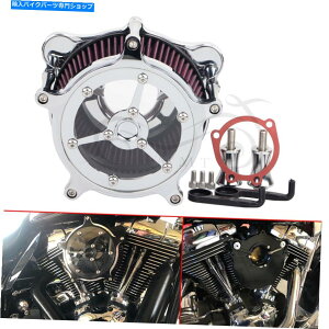 Air Filter n[[cA[\tgAC[hLOFXSTS FLTR̃NGAN[i[zCtB^[tB^[ Chrome Air Cleaner Intake Filter For Harley Touring Softail Road King FXSTS FLTR