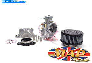 Carburetor m[gR}h[AGbNBX^[gAVO~NjVM34 34mmLu^[LbgMAP0381 Norton Commando, Elec. Start, Single Mikuni VM34 34mm Carburetor Kit MAP0381