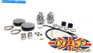 Carburetor Triumph T120 VM34~NjYLbgfAP[uXbhC}jz[hMAP0345 Triumph T120 VM34 Mikuni Carb Kit Dual Cable With Thread-In Manifold MAP0345